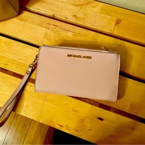 Michael Kors clutch- blush pink - barely used